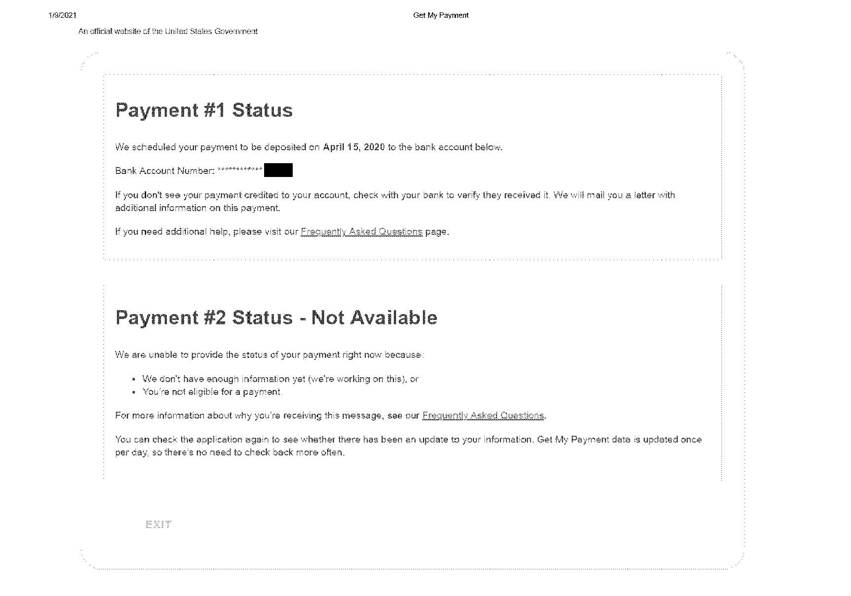 NO 2nd Stimulus Check to me yet Jan 09 2021.jpg